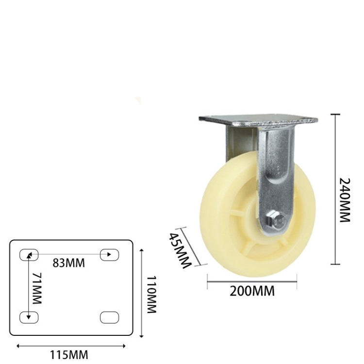 4-inch, 5-inch, 6-inch, 8-inch heavy-duty nylon casters