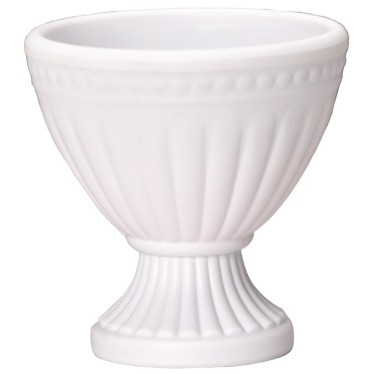 Trophy-shaped imitation porcelain flower pot