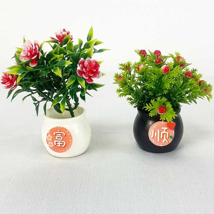 Wholesale plastic flower pots shaped like wine jars