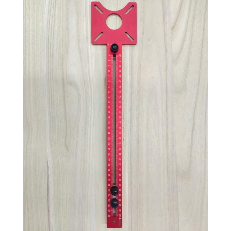 Aluminum alloy woodworking auxiliary ruler