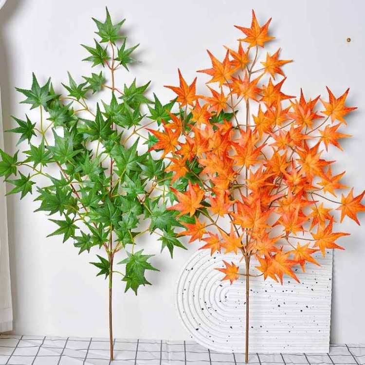 Simulated maple leaves