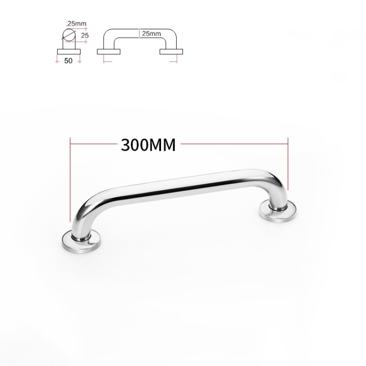 Dia25mm 201 stainless steel 250-600mm bathroom grab bars
