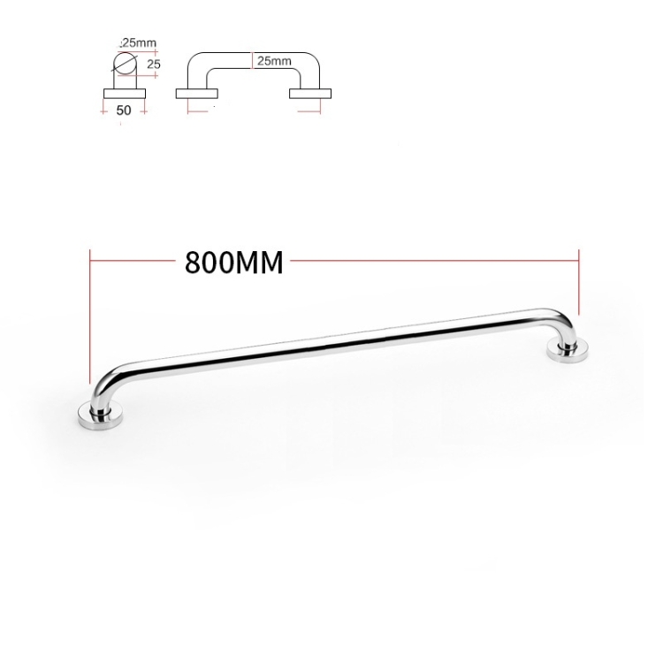 Dia25mm 201 stainless steel 250-800mm bathroom grab bars