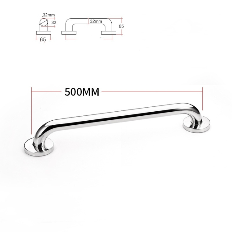 Dia32mm 201 stainless steel 300-800mm bathroom grab bars