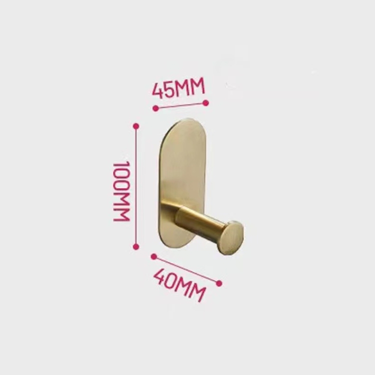 No-drill towel and clothing hole hooks