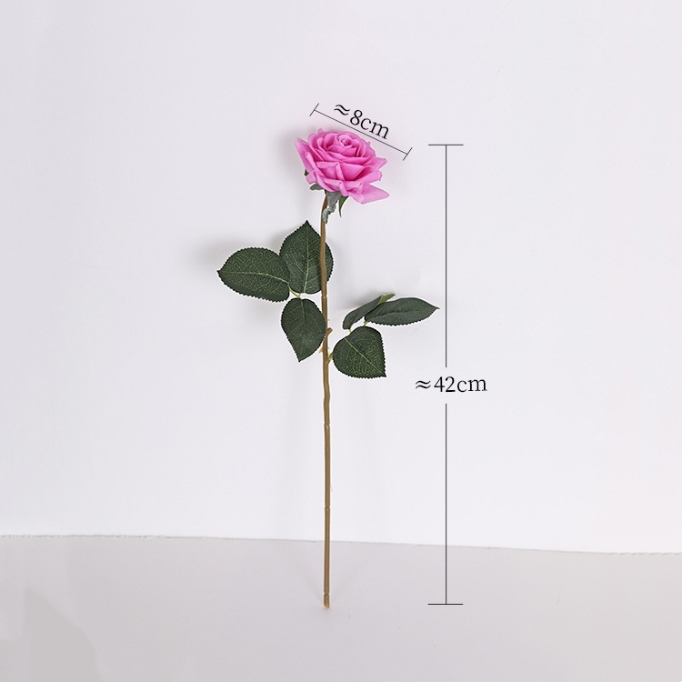 Hand-feel moisturizing artificial rose