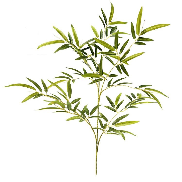 Simulate a bamboo leaf with ten branches