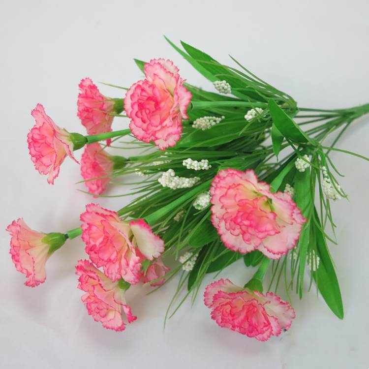 Artificial carnation bouquet