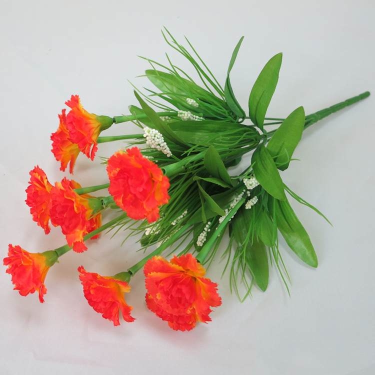Artificial carnation bouquet