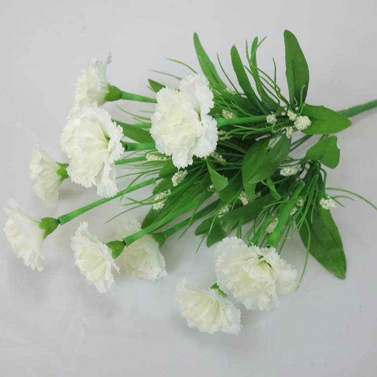 Artificial carnation bouquet