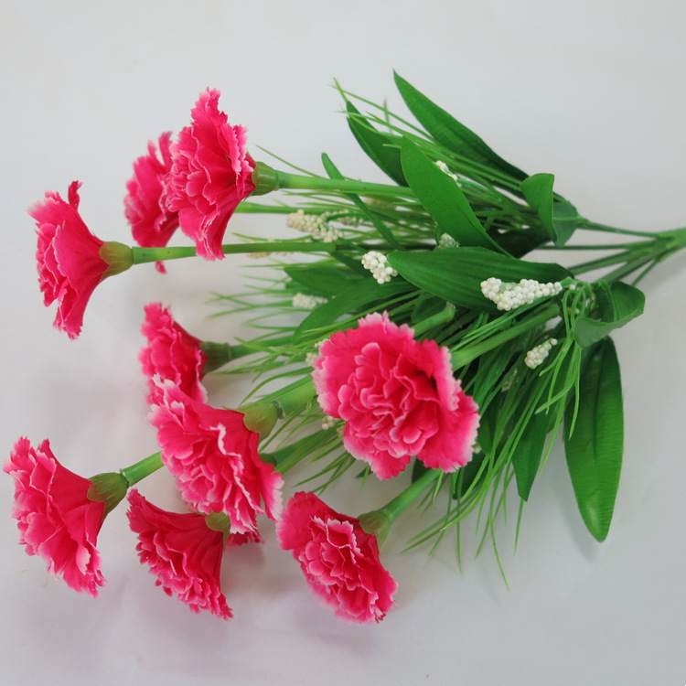 Artificial carnation bouquet