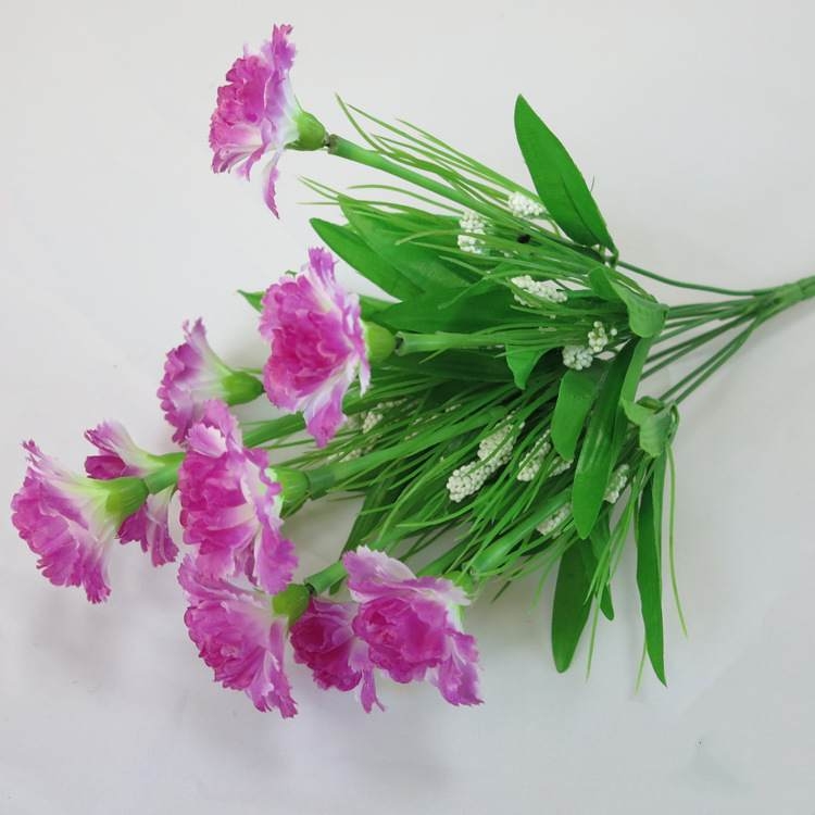 Artificial carnation bouquet