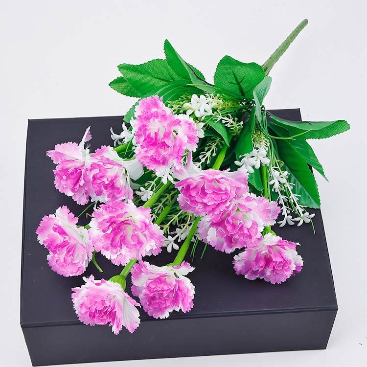 Artificial carnation bouquet