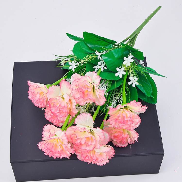 Artificial carnation bouquet