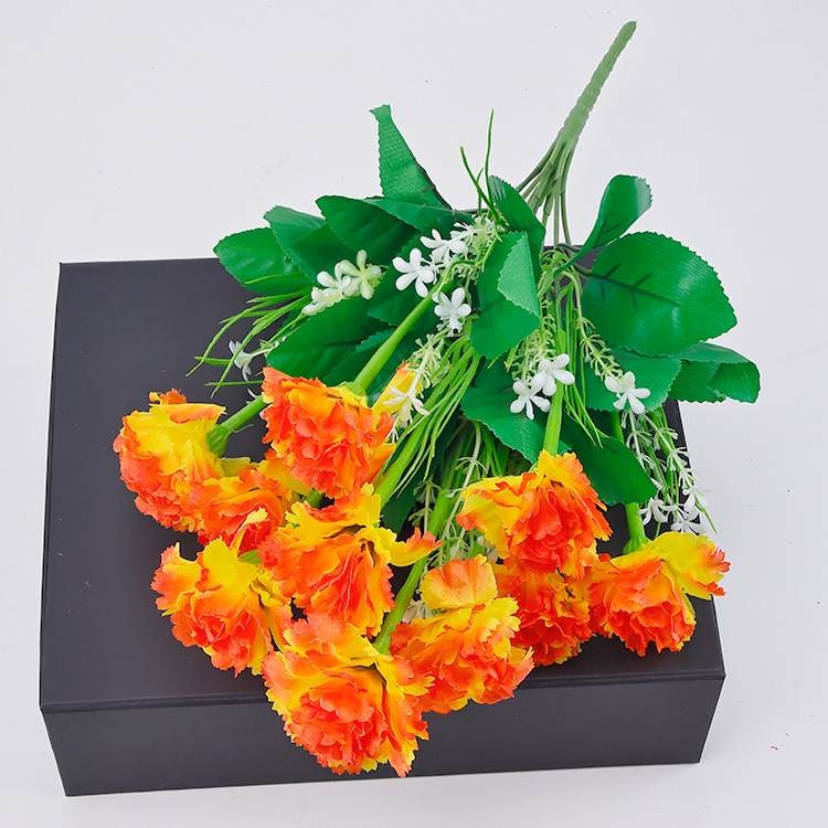 Artificial carnation bouquet