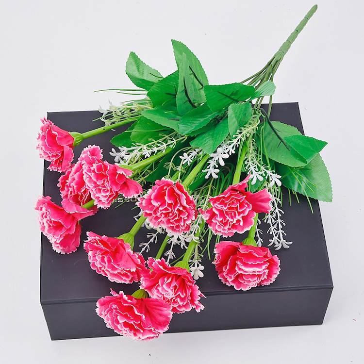 Artificial carnation bouquet