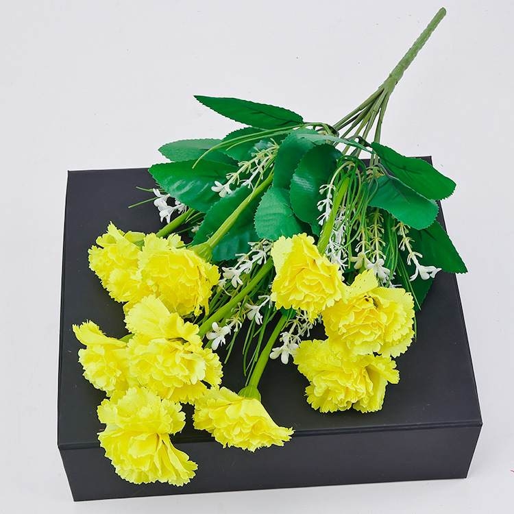 Artificial carnation bouquet