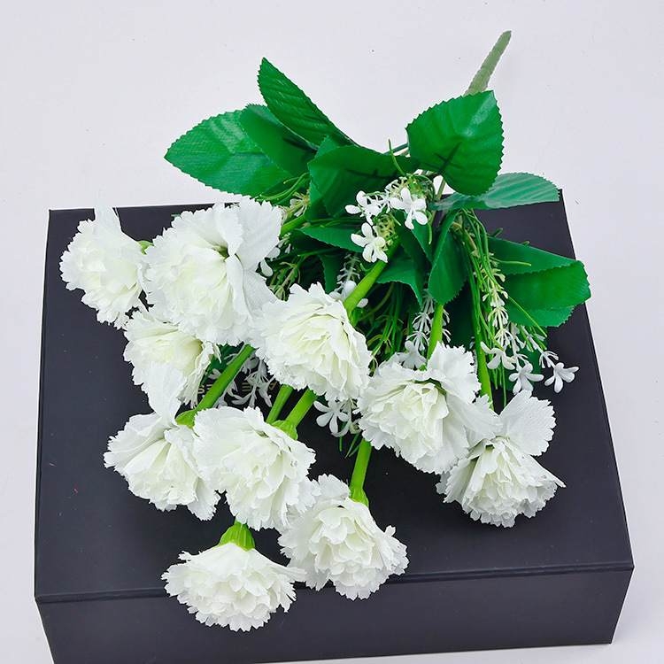 Artificial carnation bouquet