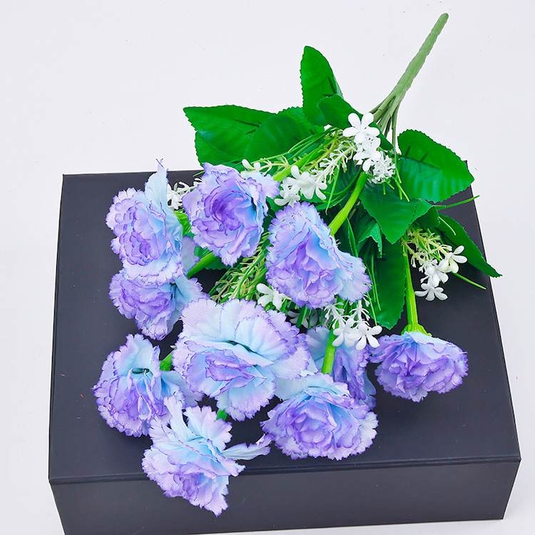 Artificial carnation bouquet