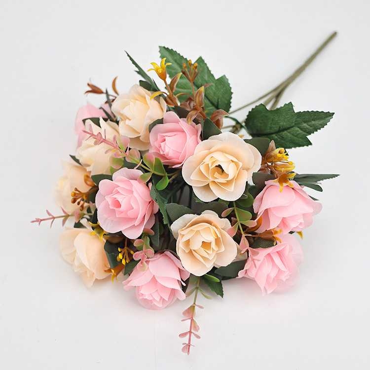 Artificial rose with twelve blooms