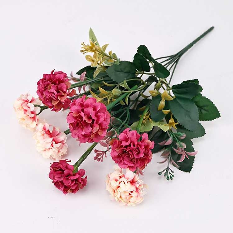 Artificial hydrangea with seven flowers