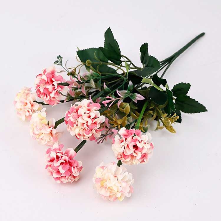 Artificial hydrangea with seven flowers