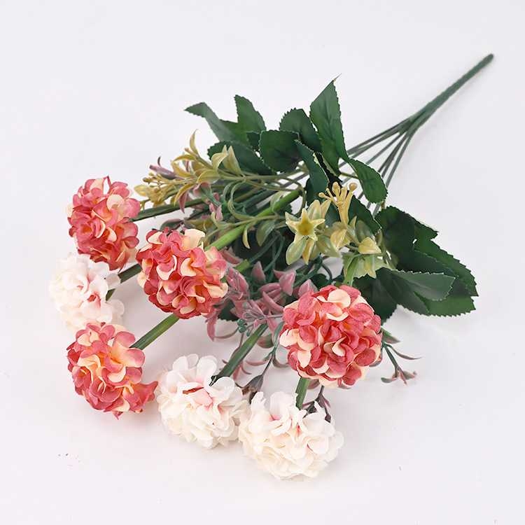 Artificial hydrangea with seven flowers