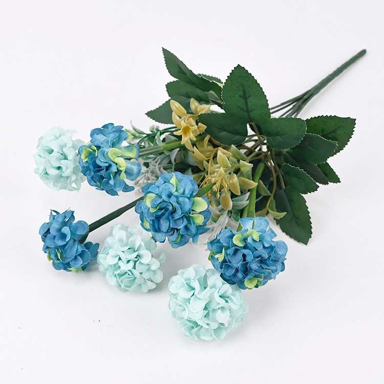 Artificial hydrangea with seven flowers