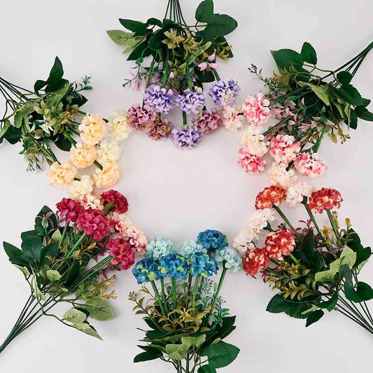 Artificial hydrangea with seven flowers