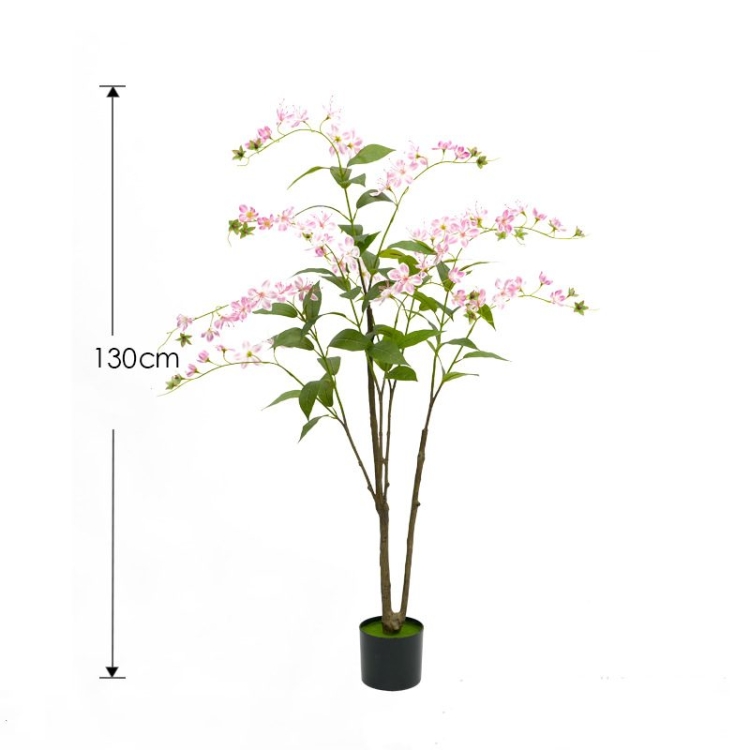 Simulated 130-180cm pink weeping jasmine