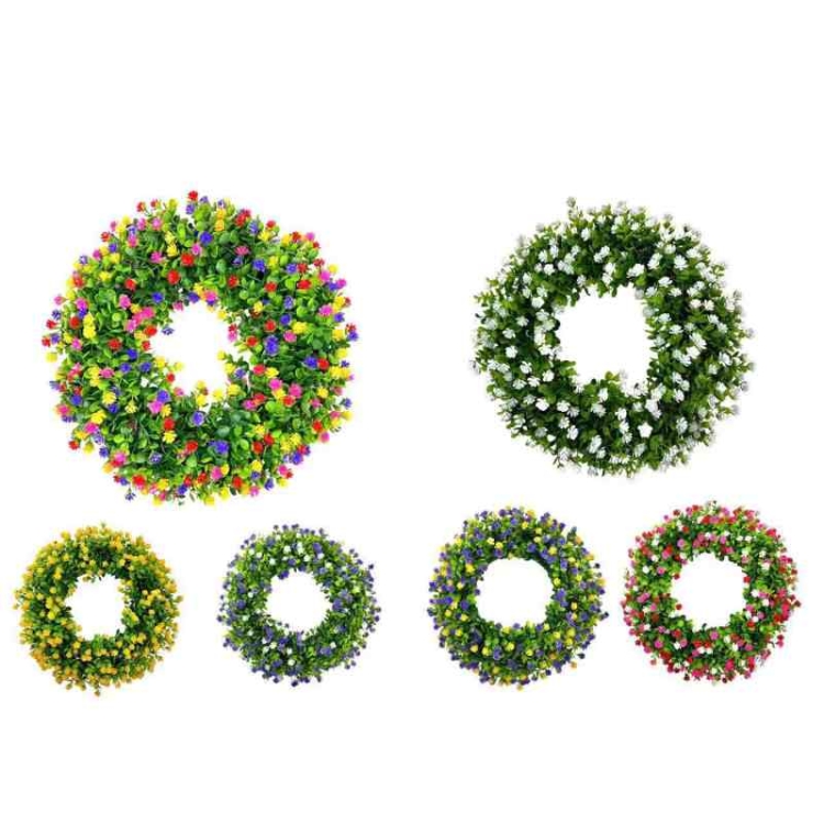 Wholesale of simulated eucalyptus wreaths