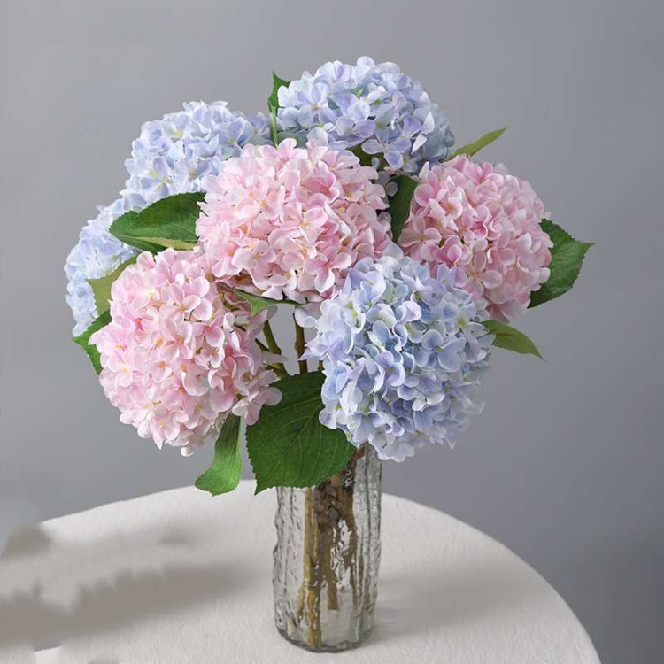 Vibrant Colors Artificial Hydrangea Flowers