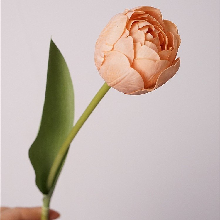 Artificial tulip-shaped camellia