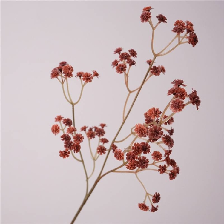 Simulated baby's breath in autumn colors