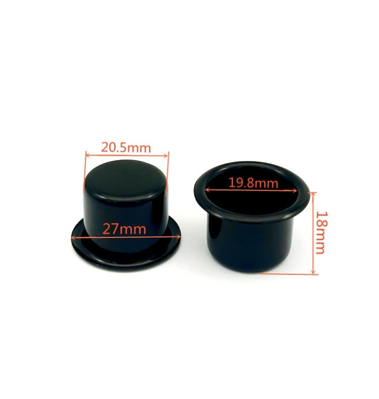 Dark black Candle Aluminum Cup