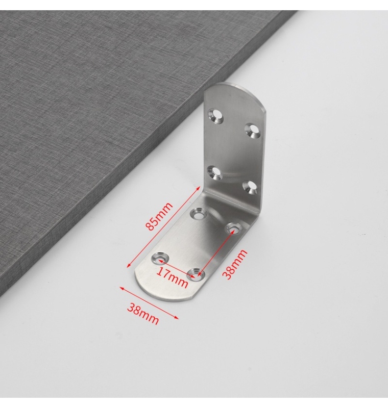 Stainless steel right angle corner bracket