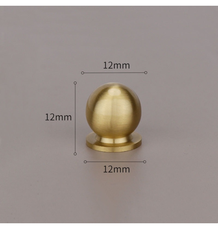 Brass spherical handle