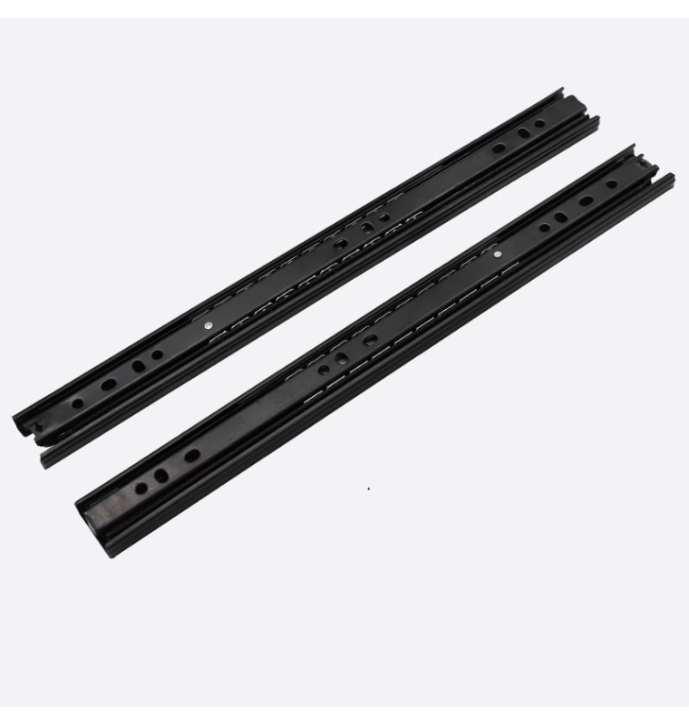 8-inch to 16-inch 35mm wide black steel slide rails