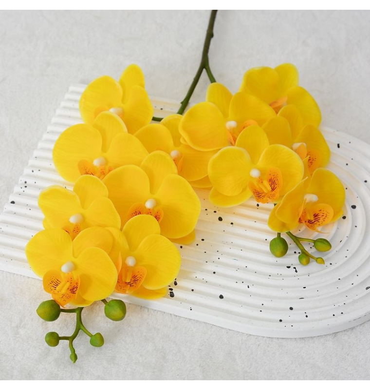 Wholesale artificial Phalaenopsis orchid with two branches