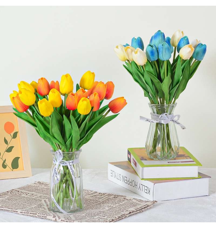 Artificial tulips