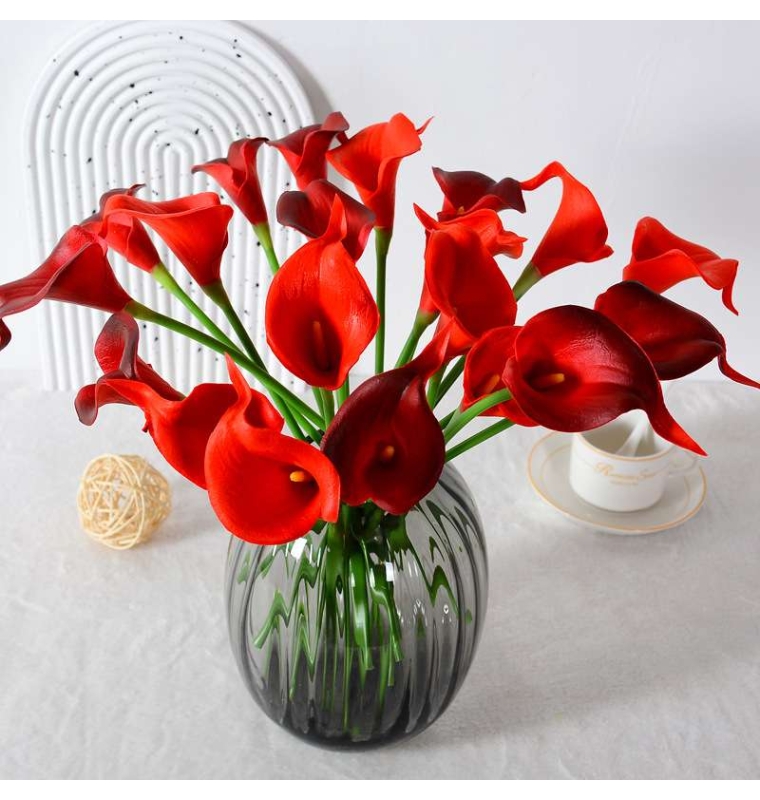Single mini calla lily artificial flower