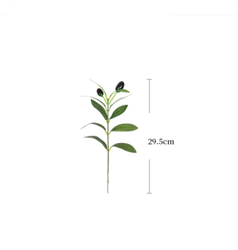 Artificial green olive branches wholesale