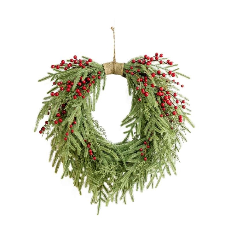 60cm Simulated Pine Branch Christmas Wreath
