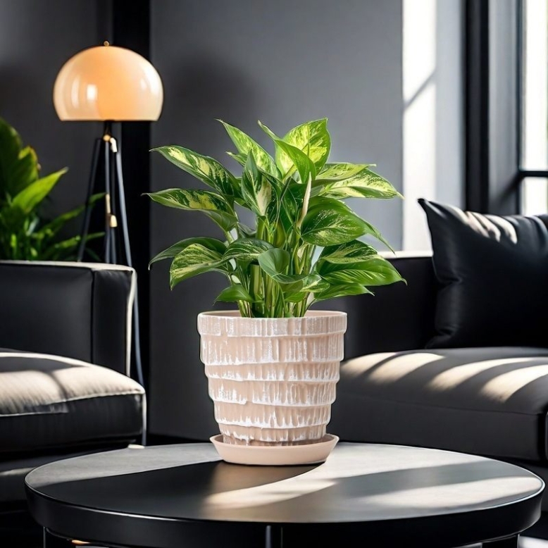 Imitation cement texture plastic flower pot