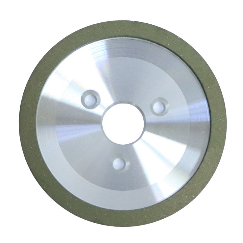 Three-hole disc-shaped diamond resin bonded grinding wheel