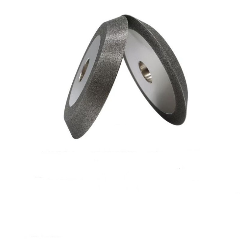 Single-beveled electroplated diamond grinding wheel