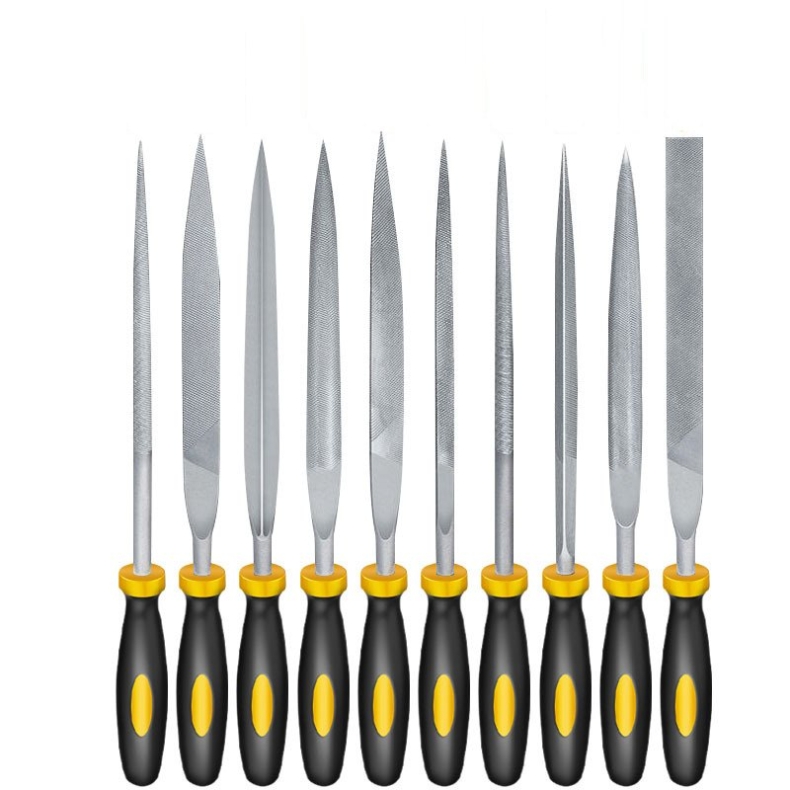 Assorted woodworking sanding and filing tool set