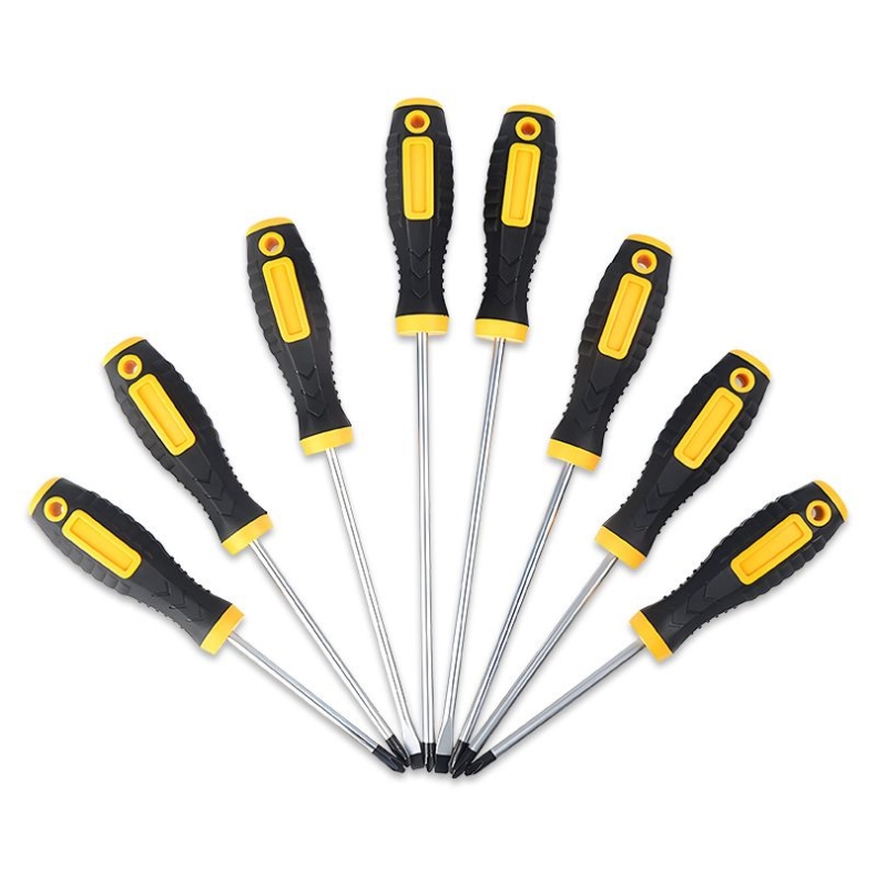 4-inch, 5-inch, 6-inch, and 8-inch flathead and Phillips Screwdrivers with rubber handles