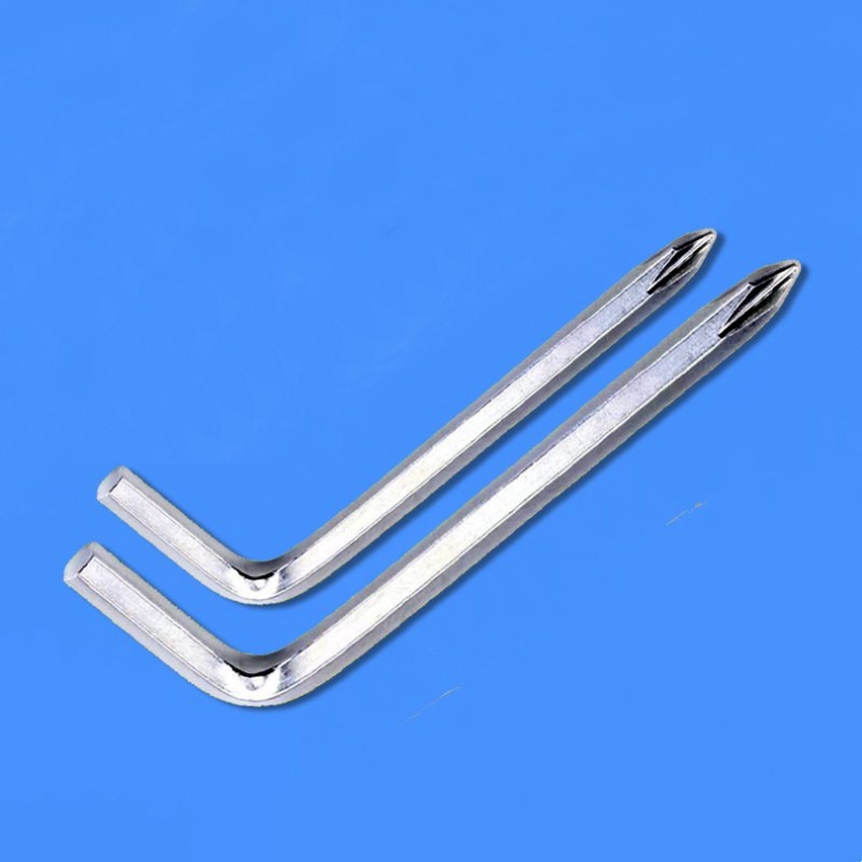 L-shaped hex wrench with screwdriver