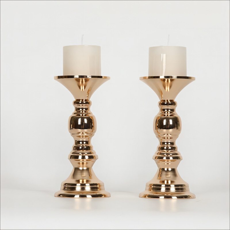 Gold Black and Silver Simple Candle Tray